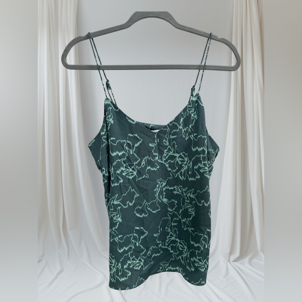 Nine West Teal Printed Tank Top Blouse Size Medium NWT
